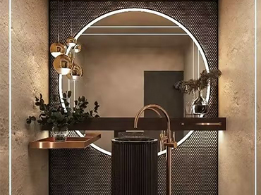 Glow Up Your Morning Rotine com um elegante espelho de banheiro LED